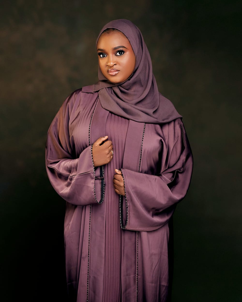 Brown Celestial Pleated Set