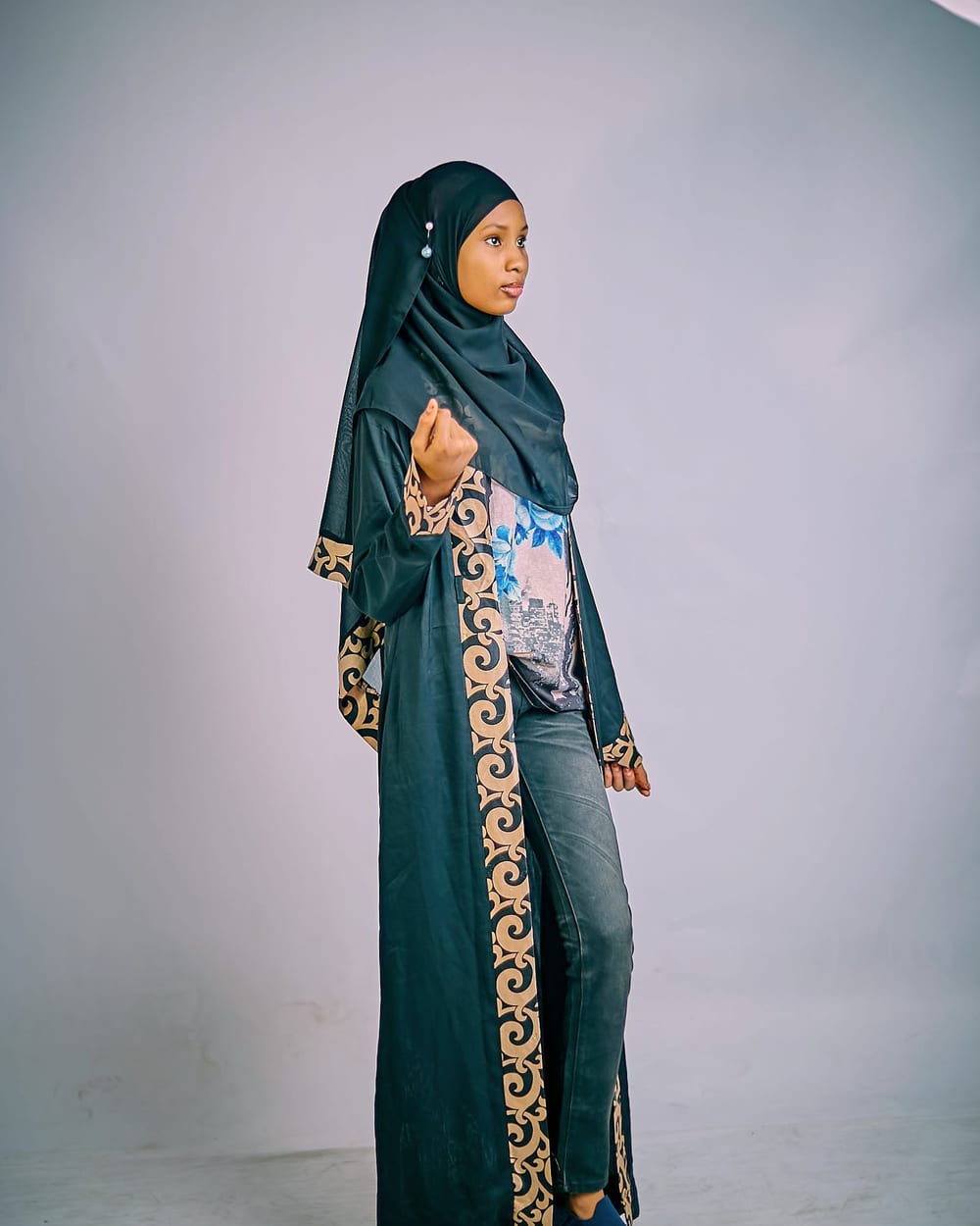 high low blouse with zipper navy