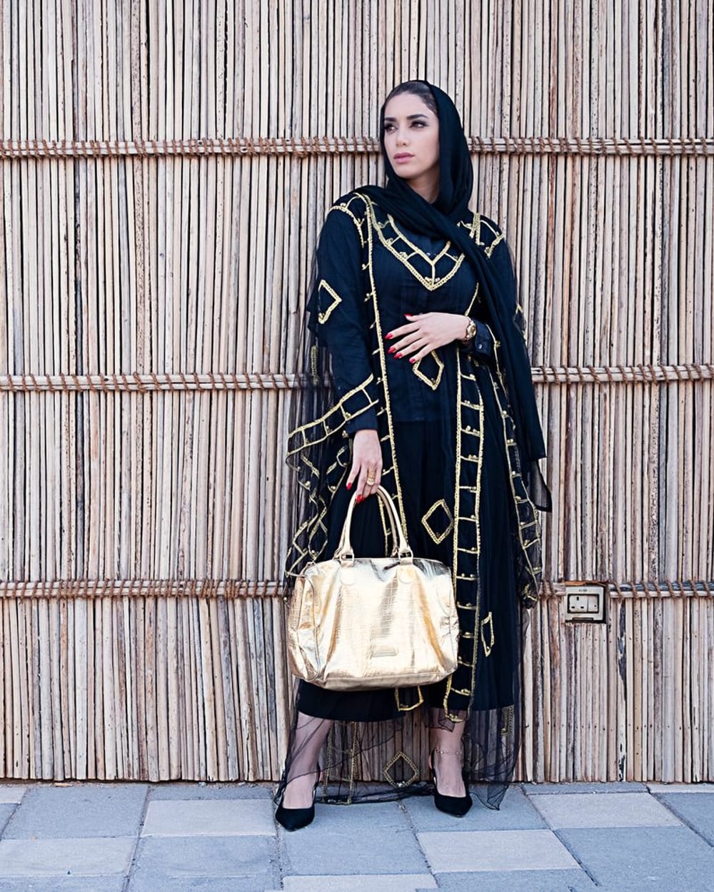 The  Maxi Kaftan with trim cafe